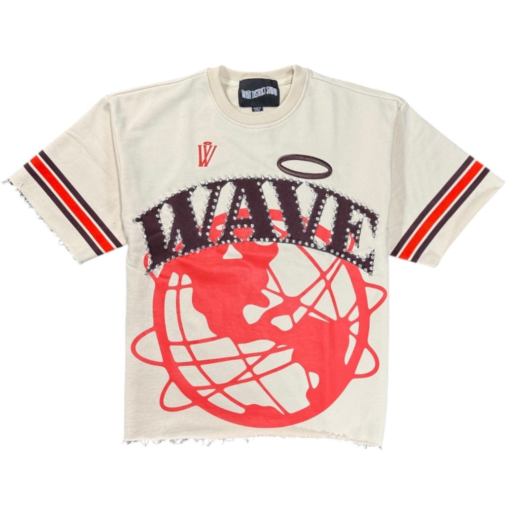 Mr. Wave Super Wave Tee (Cream/Brown/Orange) WDS-9J003C