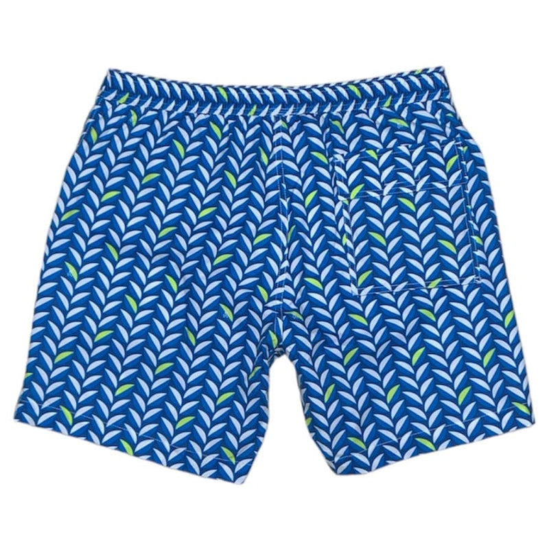 Psycho Bunny Twyford Swim Trunks (Batik Blue) B6W211N1NS