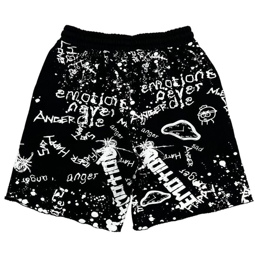 Mixed Emotion Graffiti Short (Black)