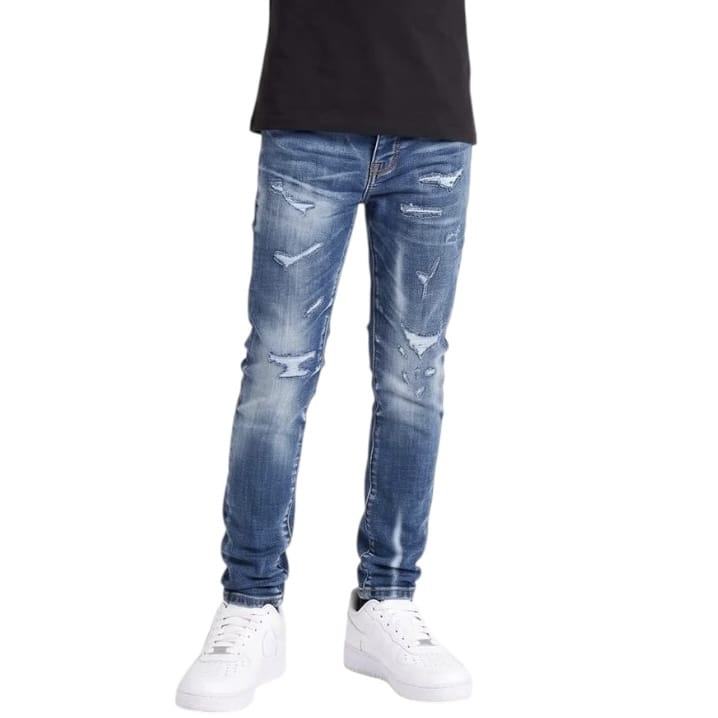 Kids Jordan Craig Geostorm Denim (Aged Wash) JS2400KB