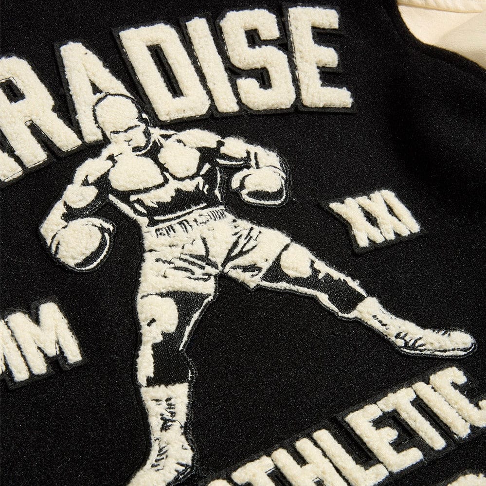 Boys See You In Paradise Team Varsity Jacket (Black) 91700B