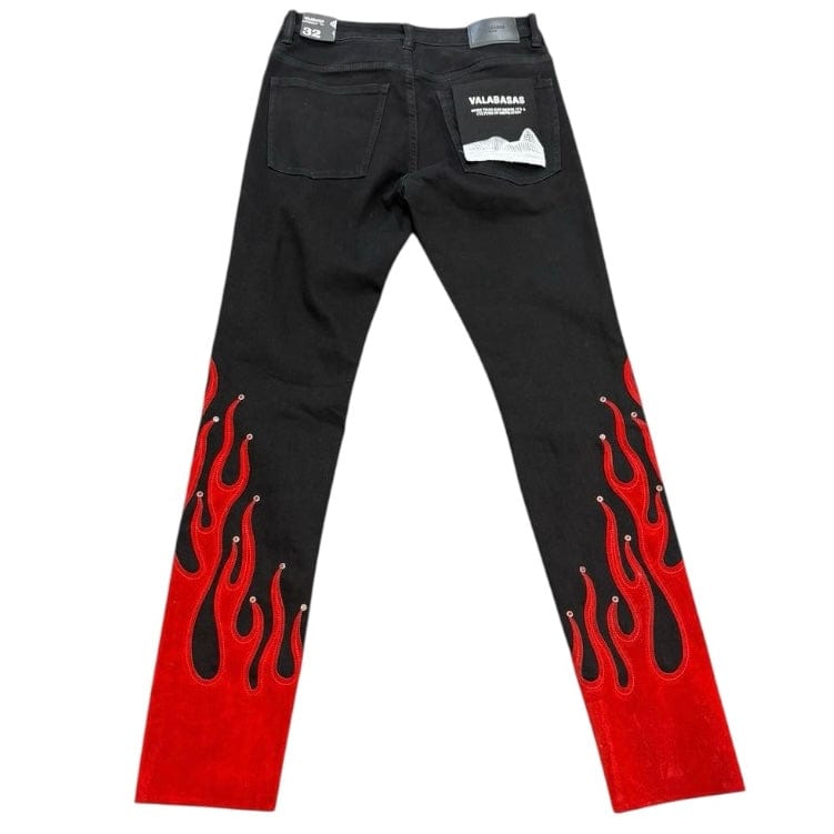 Valabasas Flareblaze Skinny Denim (Red/Black) VJ1-008
