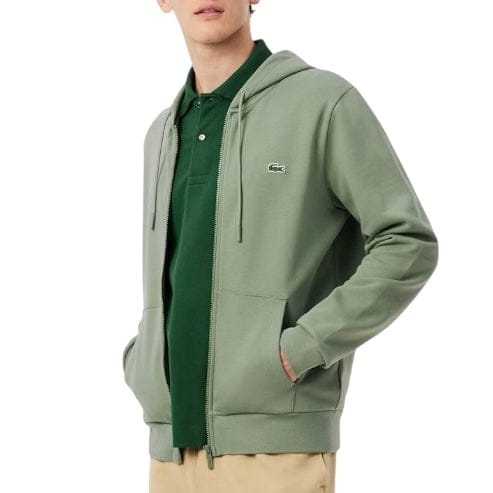 Lacoste Classic Fit Zip-Up Fleece Sweatshirt (Green) SH9809-51