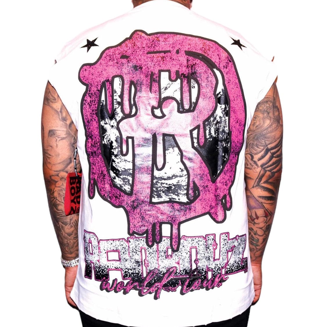 Rad Boyz World Tour Sleeveless Tee (White) RB-KT-054