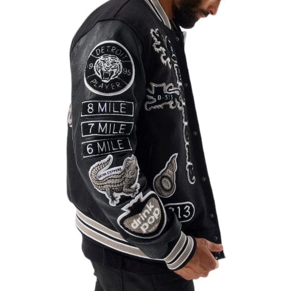 Jordan Craig Motown Varsity Jacket (Black Shadow) 91651