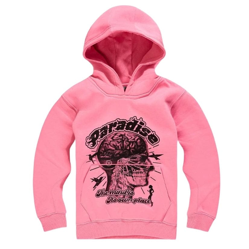 Boys Jordan Craig Cranial Paradise Pullover Hoodie (Pink) 8626HB