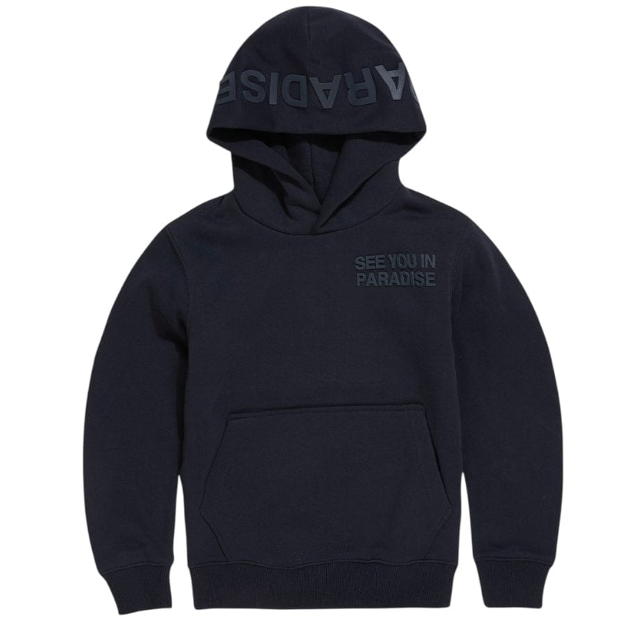 Kids See You In Paradise Tonal Pullover Hoodie (Navy) 8899HK