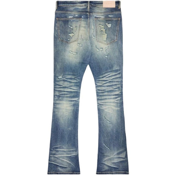 Valabasas "Driftwood" Stacked Jean (Blue Wash) VLBSST003