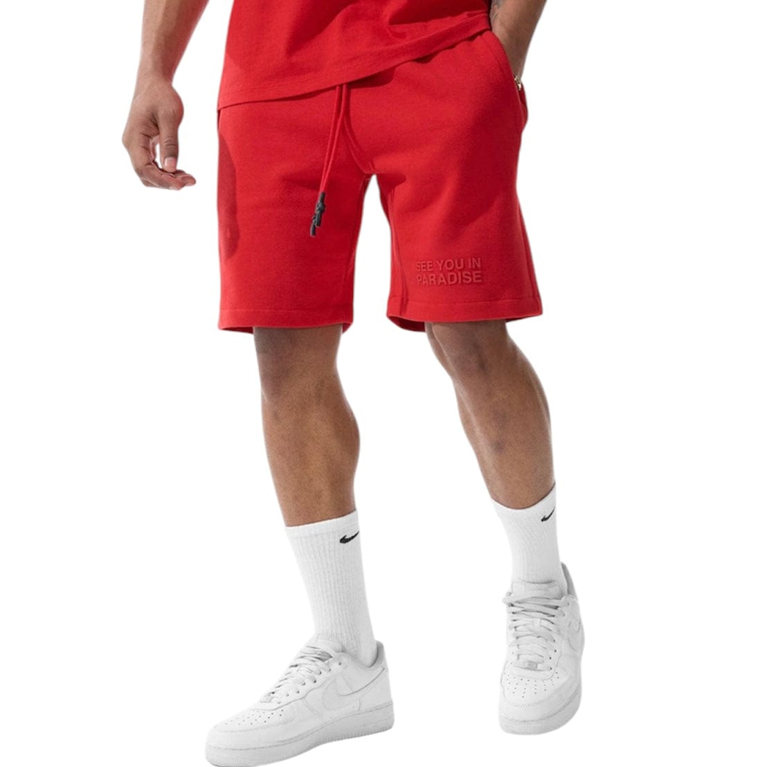 Jordan Craig Retro Paradise Tonal Shorts (Red) 9151S