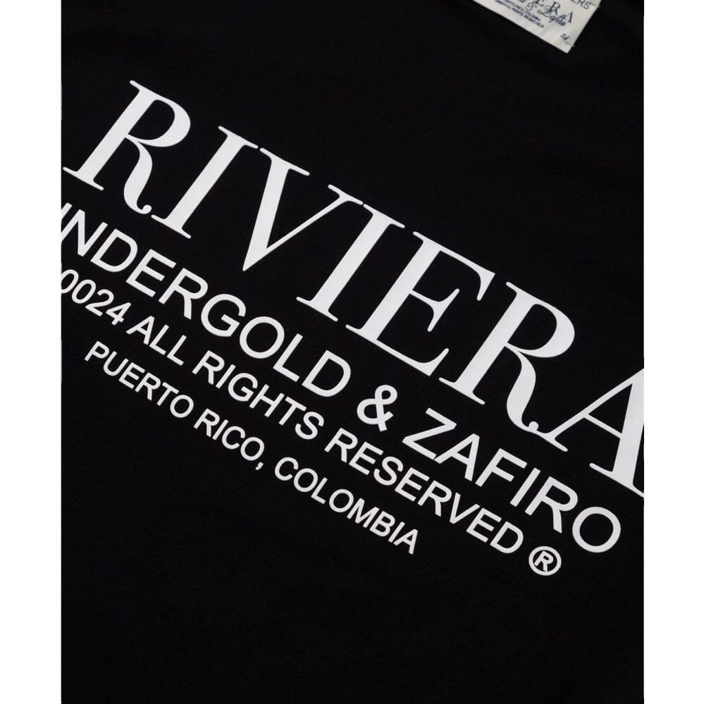 Undergold Riviera Fruit Angels Boxy T Shirt (Black)