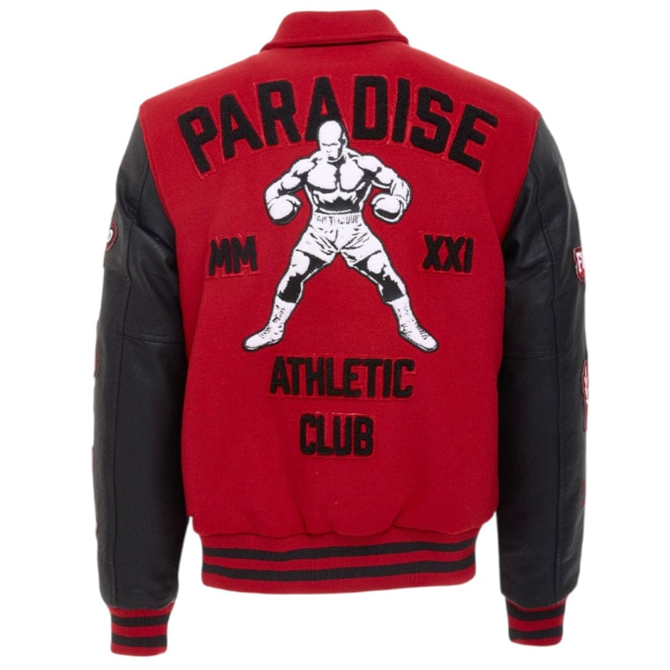 See You In Paradise Team Varsity Jacket (Red) 91700