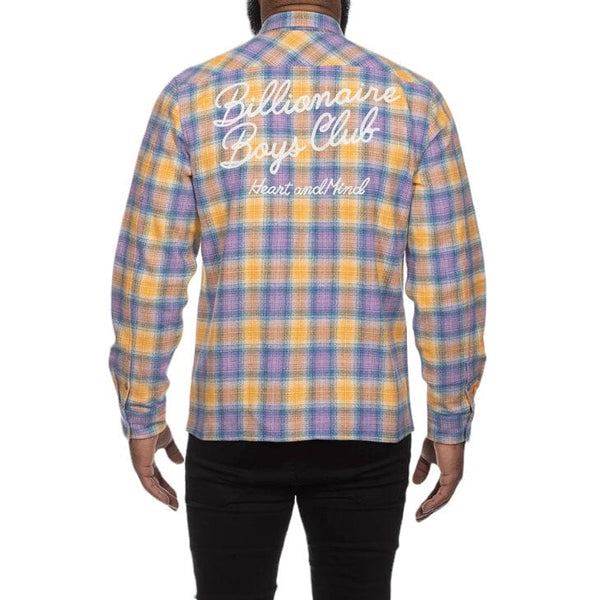 Billionaire Boys Club BB Heart And Mind LS Woven Shirt (Regal Orchid) 841-7600