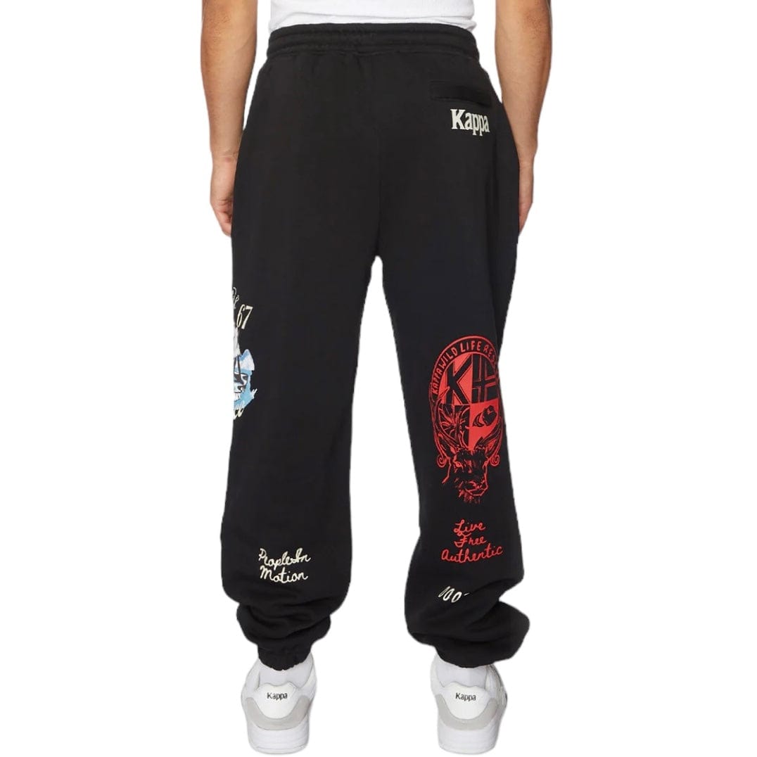 Kappa Authentic Choco Sweatpants (Jet Black) 371P3WW