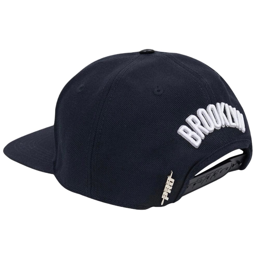 Pro Standard Nba Brooklyn Nets Team Logo Snapback (Black/Pink)