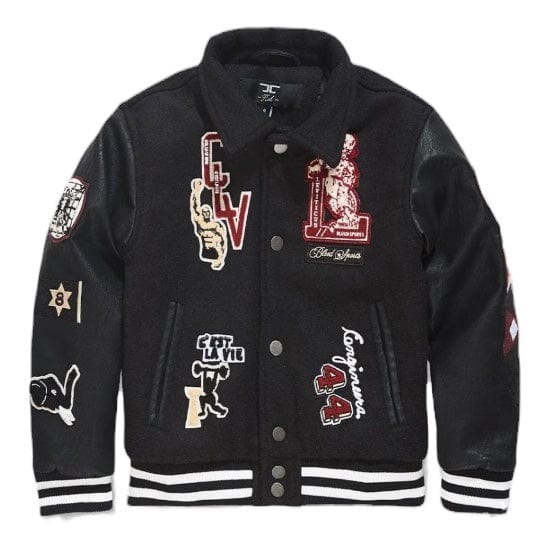 Kids Jordan Craig Carpe Diem Varsity Jacket (Black) 91648K