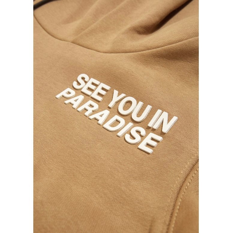 Boys See You In Paradise Tonal Pullover Hoodie (Mocha) 8899HB