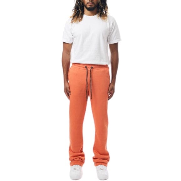 M. Society Stacked Fleece Sweatpants (Burnt Sienna) MS-23708