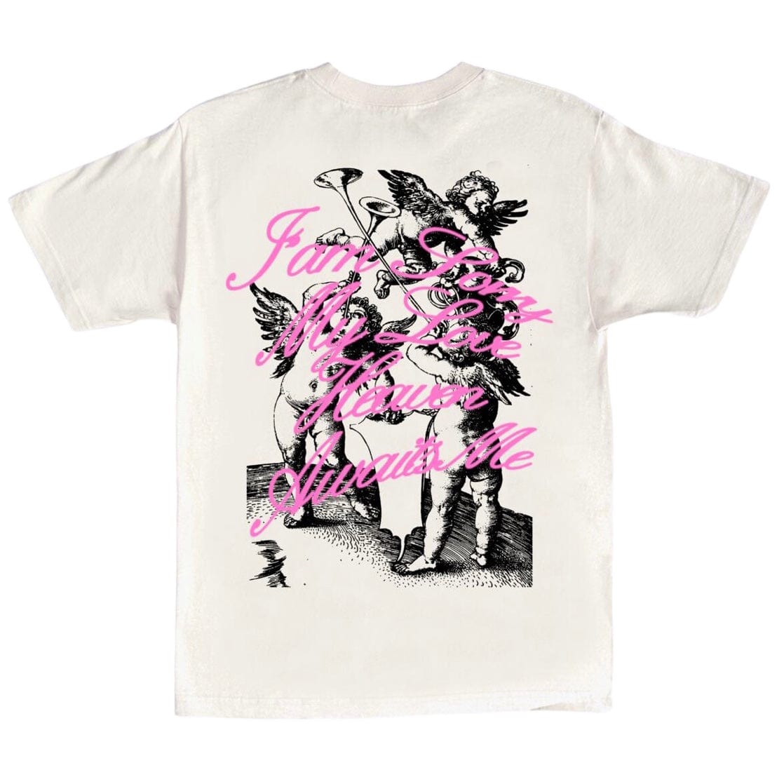 Lonely Hearts Club Heaven Awaits Me T Shirt (Bone) SST0126