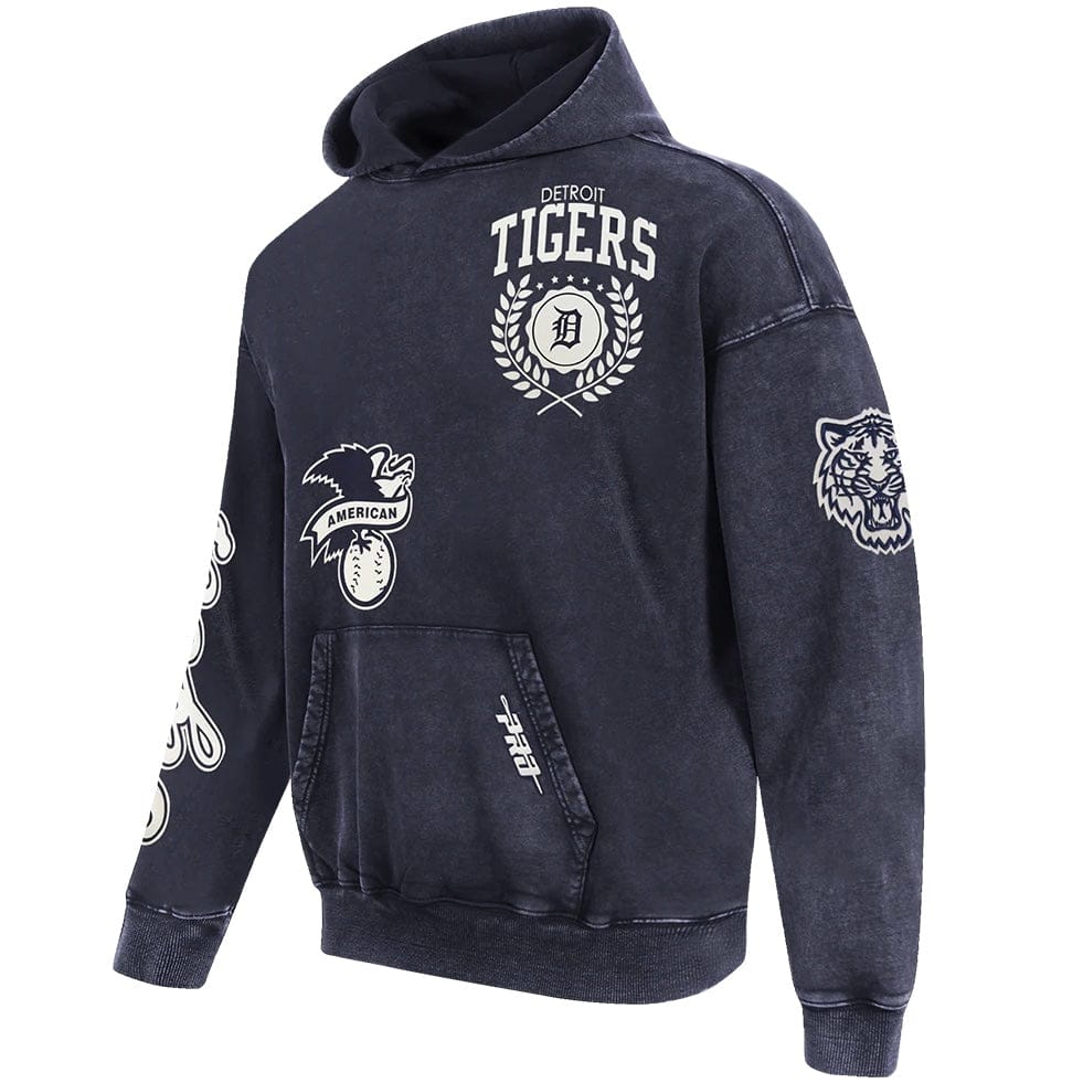 Pro Standard Detroit Tigers Street Team Pullover Hoodie (Washed Midnight Navy)