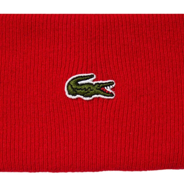 Lacoste Unisex Wool Beanie (Red) RB9825-51