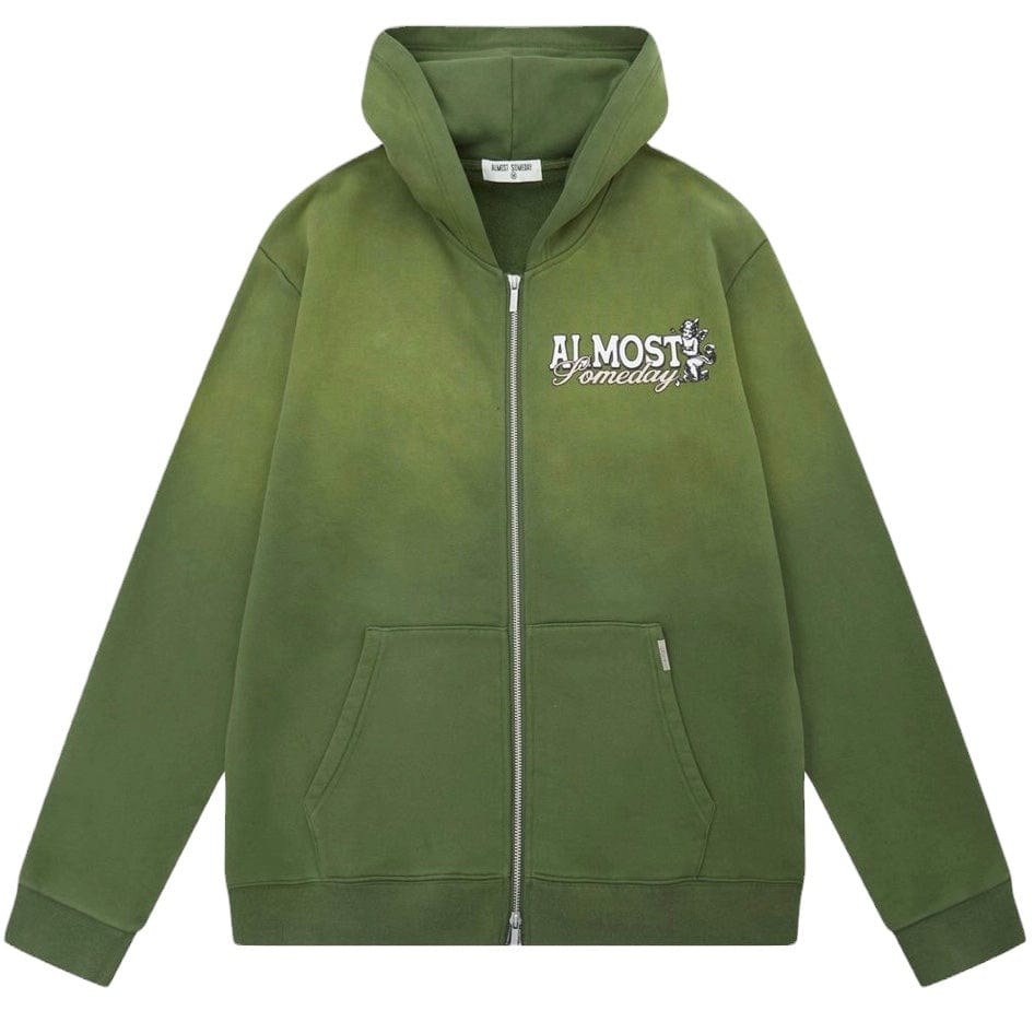 Almost Someday Endless Zipup Hoodie (Sun Fade Olive) AS-SP1-18