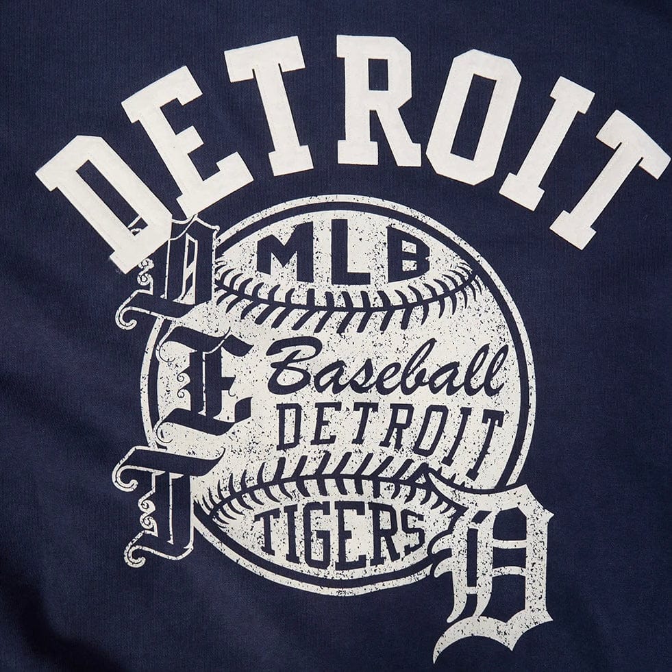 Pro Standard Detroit Tigers Street Team Pullover Hoodie (Washed Midnight Navy)