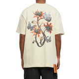 Forgotten Faces Butterfly Flowers Tee (Sand)