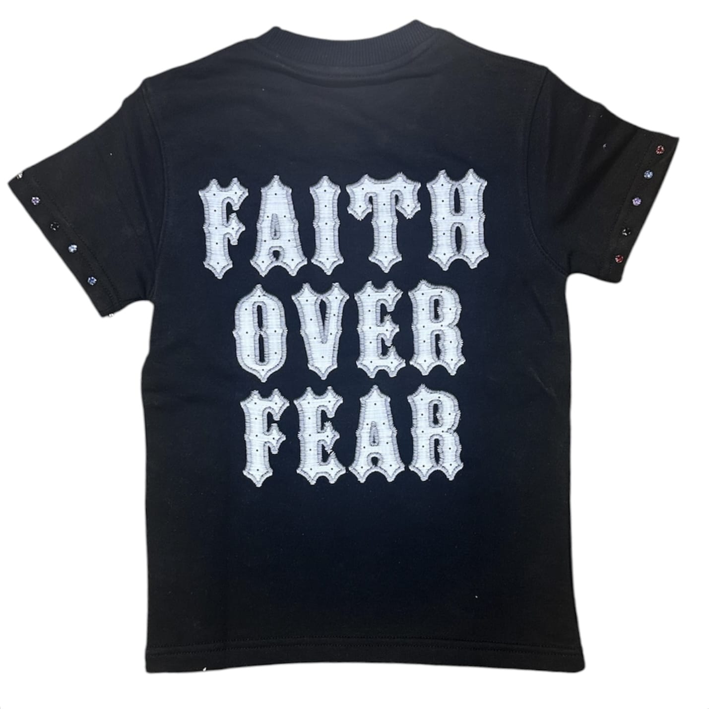 Boys Focus Saints Multi Stone Tee (Black)