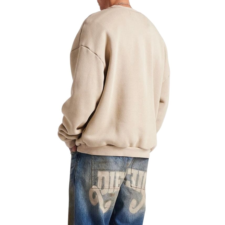 Diet Starts Monday Jumbo Crewneck Sweatshirt (Taupe)