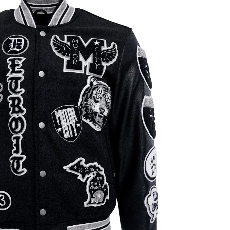 Jordan Craig Motown Varsity Jacket (Black Shadow) 91651