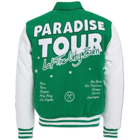 Jordan Craig Paradise Tour Varsity Jacket (Green) 91632