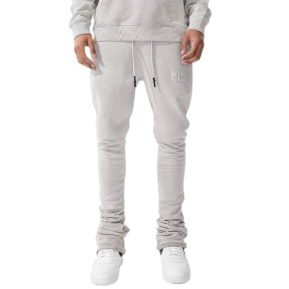 Jordan Craig Paradise Washed Stacked Sweatpants (Light Grey) 9117L