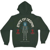 Frequently Asked Questions Despair Hoodie (Dark Green) 22-359HD