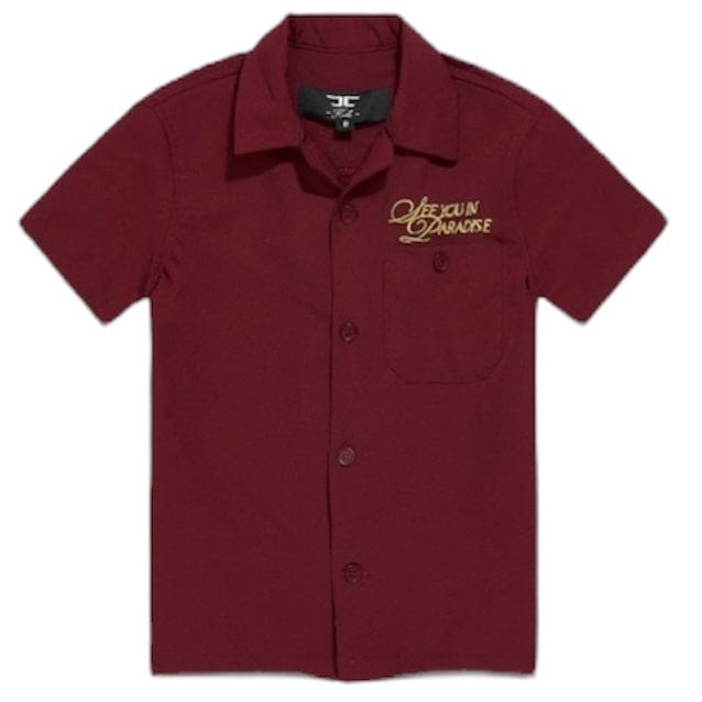 Kids Jordan Craig Oakland Mechanic Short & Shirt Set (Wine) 2061K-2061SK