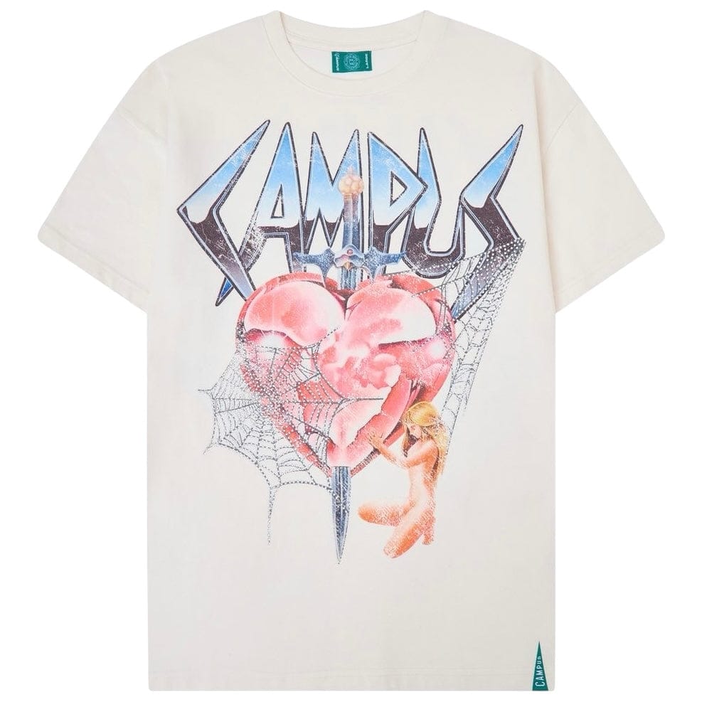 Campus Goods Broken Web Tee (Cream) CG-H25-032