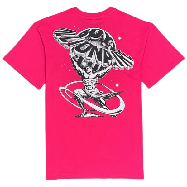 Billionaire Boys Club BB Atlas SS Tee (Magenta) 841-6214