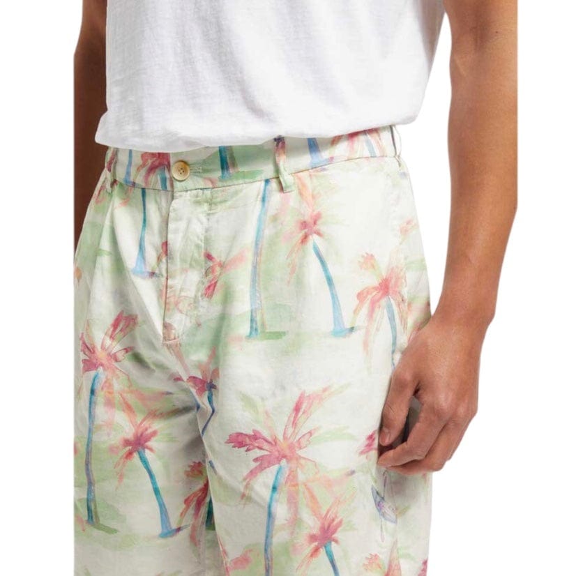 Scotch & Soda Printed Pleated Bermuda Shorts (Palmtree Hawaii Aop) 175784