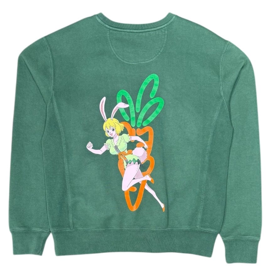 Carrots X One Piece Crewneck Sweatshirt (Forrest Green) CRTOP11