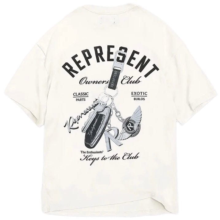 Represent Keys To The Club T Shirt (Flat White) MLM4236-072