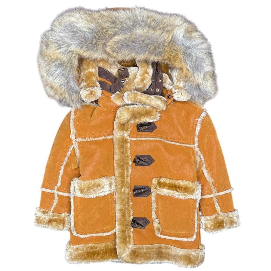 Kids Jordan Craig Denali Shearling Jacket (Cognac) 91620K