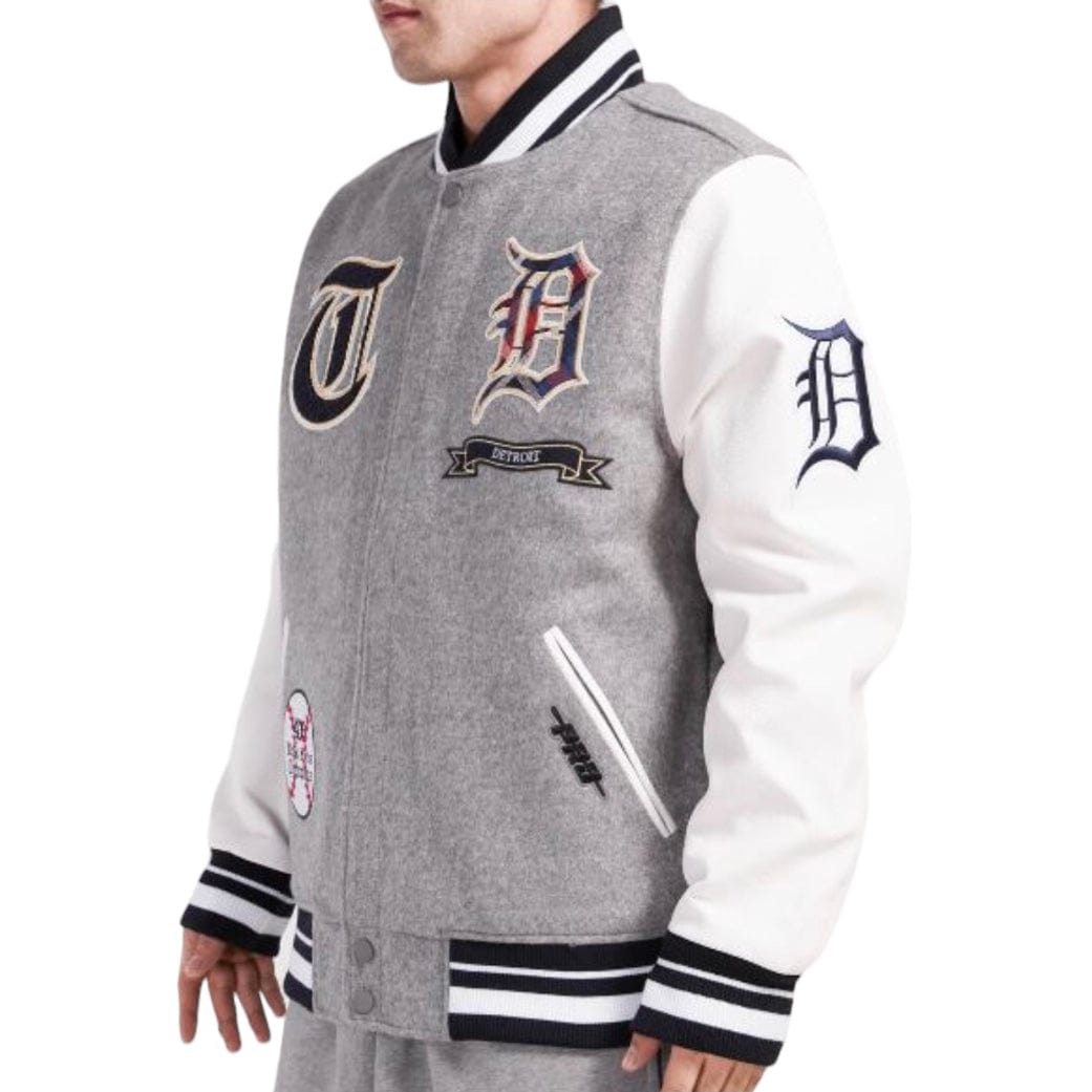 Pro Standard Detroit Tigers Pro Prop Varsity Jacket (H.Grey/White) LDT6313248