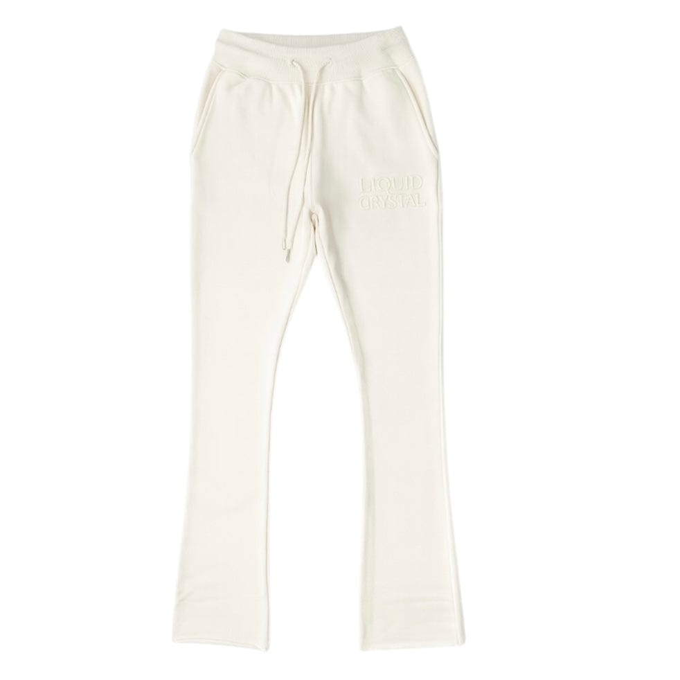 Liquid Crystals Stacked Sweatpants (Coconut) 8893L