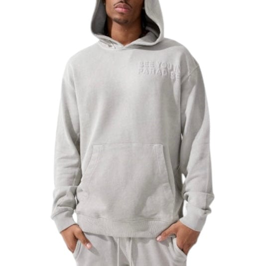 Jordan Craig Paradise Washed Pullover Hoodie (Light Grey) 9117H