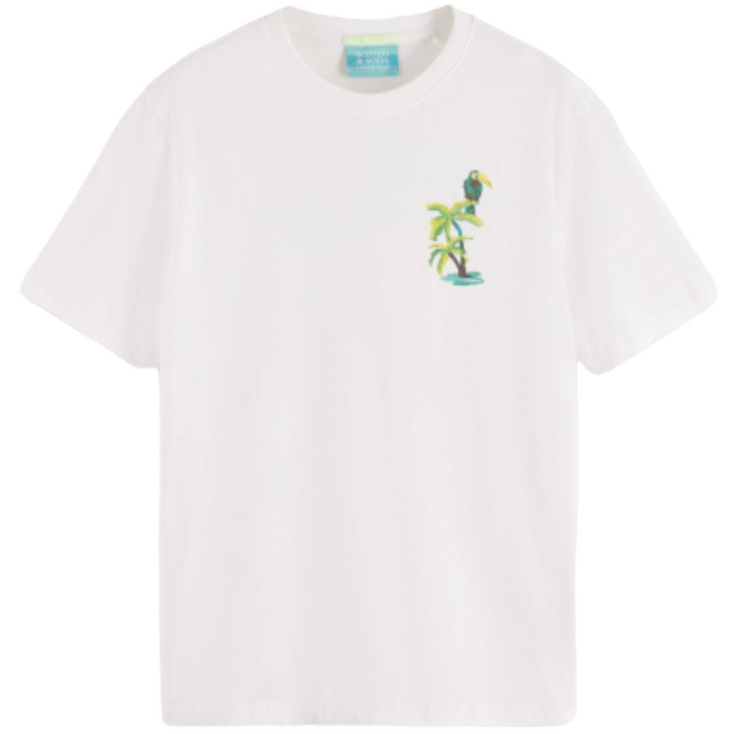 Scotch & Soda Front Back Artwork Tee (White) 175641