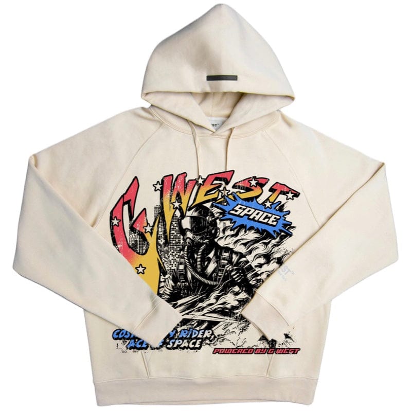 G West Cosmic Sky Ride Double Hit Hoodie (Cloud Cream)