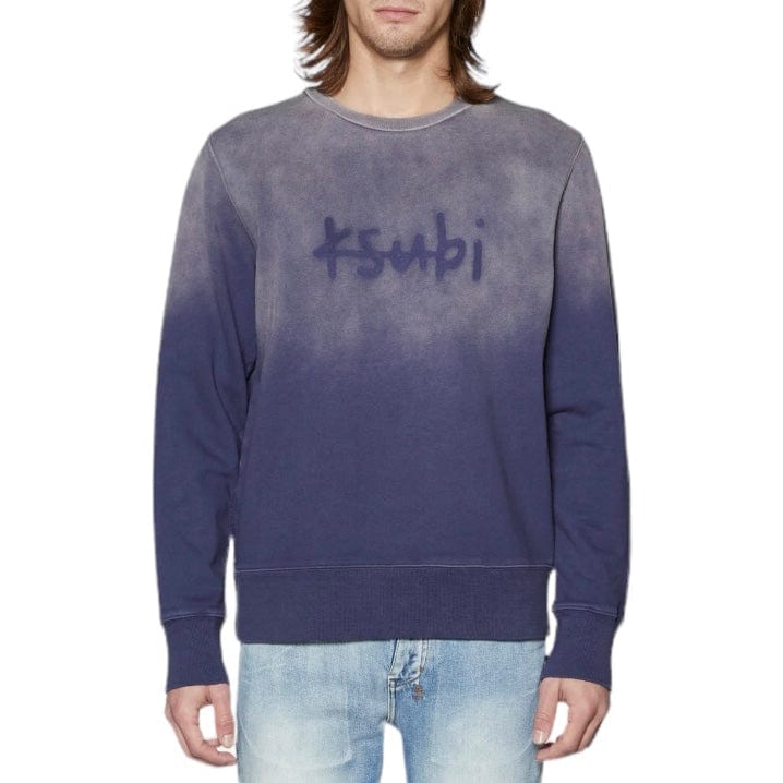 Ksubi Heritage Kash Crew Iced Neptune Sweatshirt (Blue) MSP24FL004