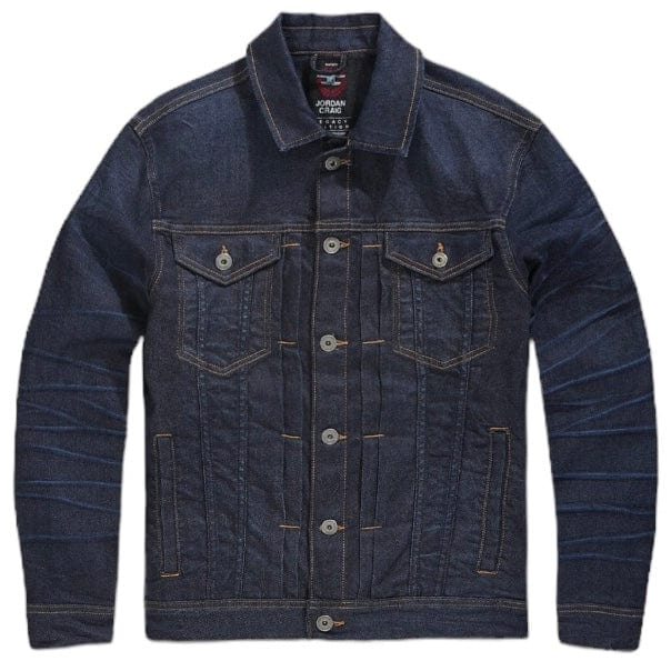 Jordan Craig Gaucho Denim Trucker Jacket (Dark Indigo) JJ1152