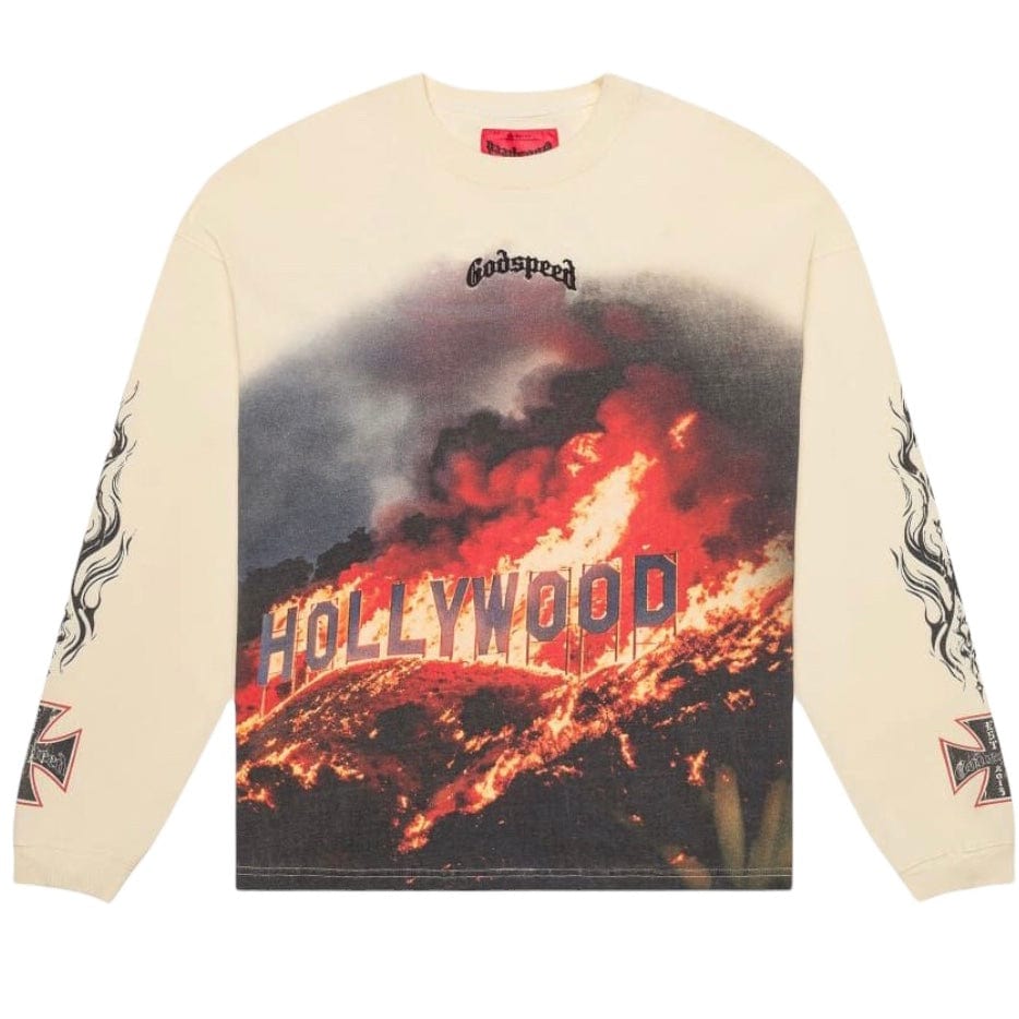 Godspeed Hollywood Inferno LS T-Shirt (Bone)