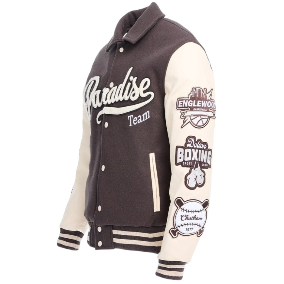 See You In Paradise Team Varsity Jacket (Chocolate) 91700