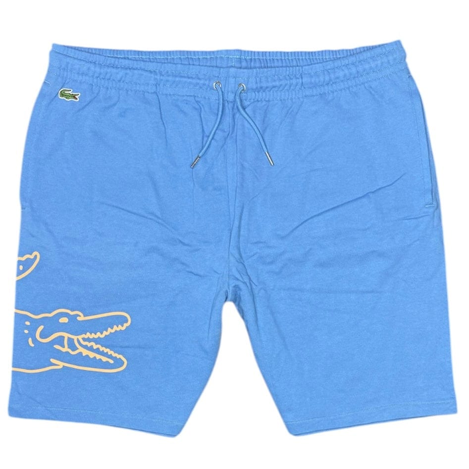 Lacoste Crocodile Print Fleece Short (Blue) GH3842-51